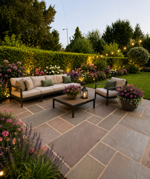 Melton Autumn Brown 4 size Mixed patio packs - Preview
