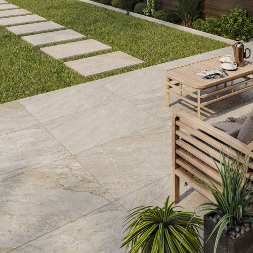 Mirage Beige outdoor porcelain paving
 - Preview