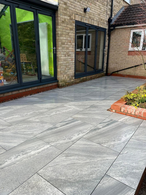 SPECIAL OFFER - 22m2 - 40 Slabs - Galaxy Grey Outdoor Porcelain Paving - 20mm - 600x900mm - PALLET - Preview
