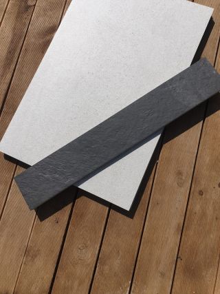 Dark Grey Porcelain Plank Edging - 20mm - 900x200mm - Preview