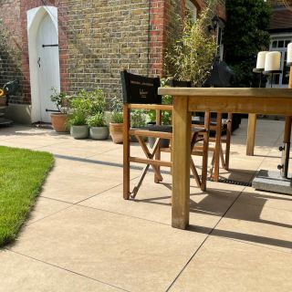 Dakota beige porcelain paving barn conversion - Preview