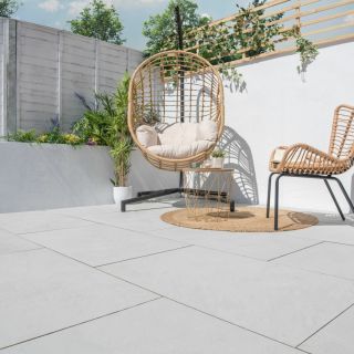 Mountain white porcelain paving melton stone