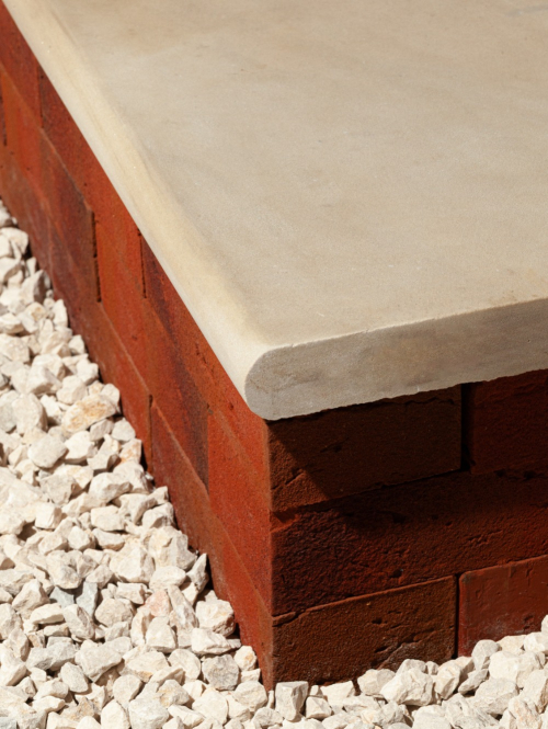 Fossil Mint Sawn Smooth bullnose - Preview