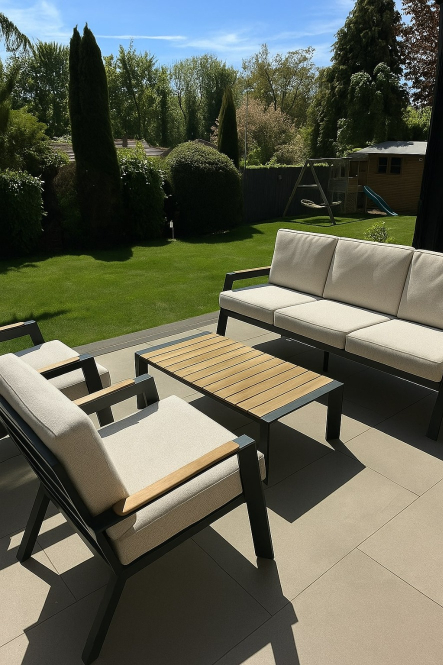 Anthracite outdoor furniture