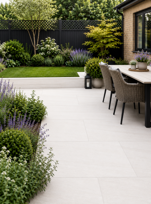 22m2 - 40 Slabs - Everest Pearl Outdoor Porcelain Paving - 20mm - 600x900mm - Preview