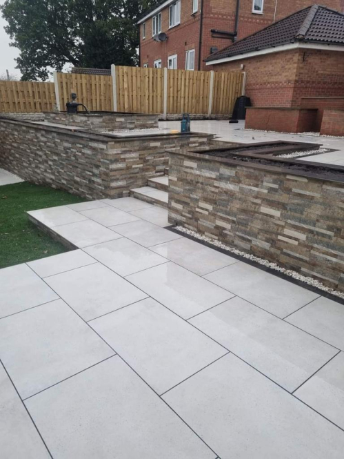 Everest Pearl Outdoor Porcelain Paving - 20mm - 600x900mm - Preview