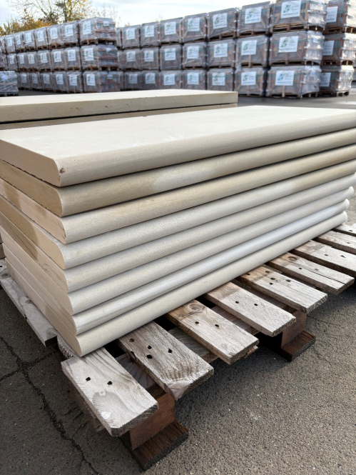 Fossil Mint Sawn Smooth bullnose