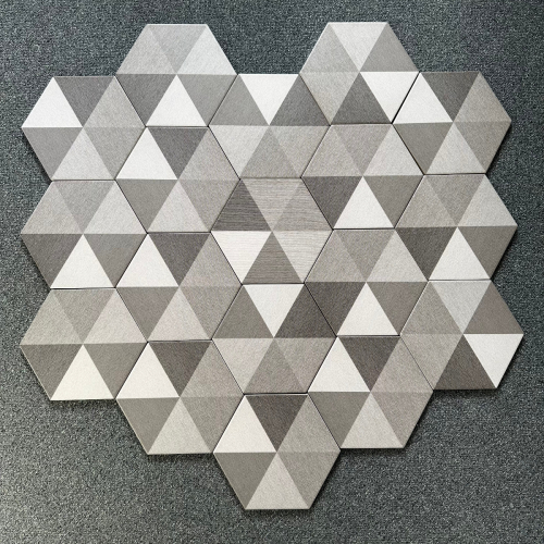 diamond grey hexagon tile - Preview