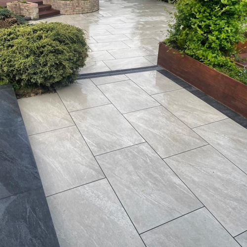 ivory light grey porcelain paving 600x900mm