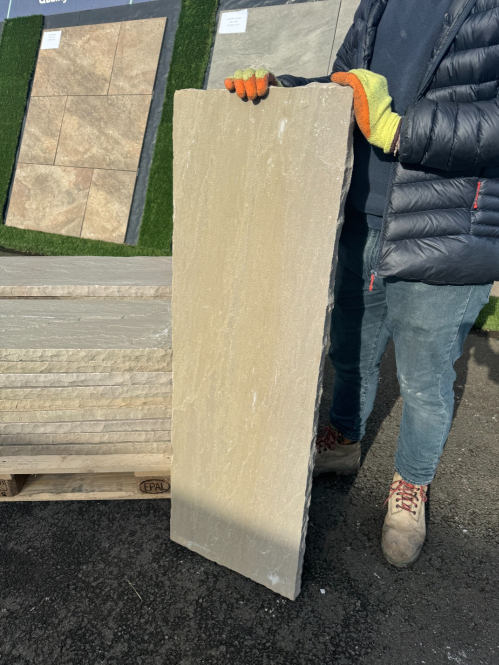 Raj Green Sandstone Wall Coping 900x300mm  - Preview