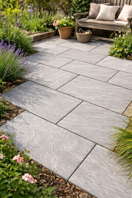 Melton 100pc Kandla Grey Indian Sandstone - 600x290mm Single Size - Riven - 18m2 - PALLET - Preview