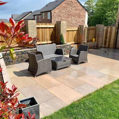 Raj Green Outdoor Porcelain Paving - 20mm - 600x900mm