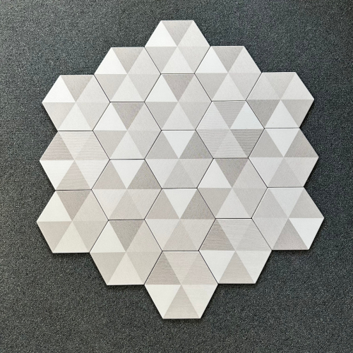 diamond white hexagon porcelain tile - Preview