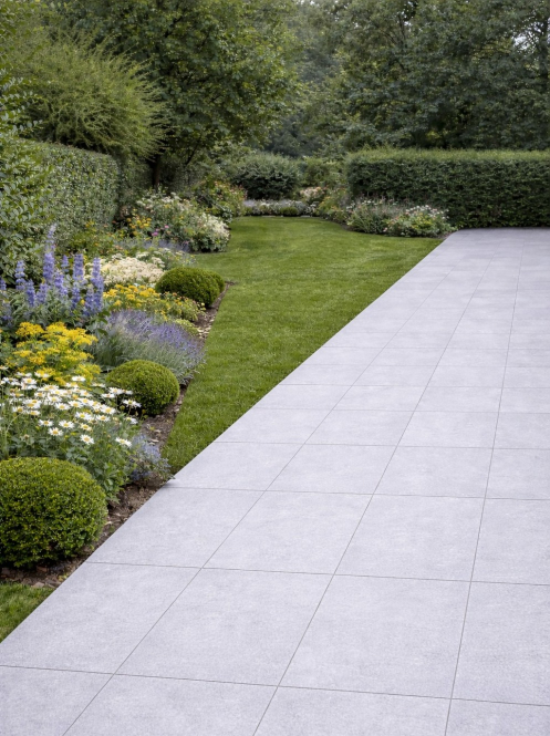 22m2 - 40 Slabs - Sinai Dove Grey Limestone Effect Outdoor Porcelain Paving - 20mm - 600x900mm - PALLET - Preview
