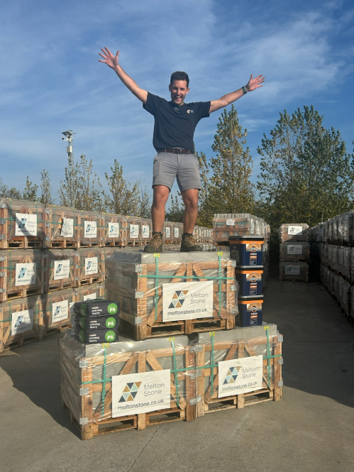 Special Offer – Melton Kandla Grey Riven Sandstone – Mixed Size Patio Pack – 46.5m2 - 3 pallet Complete Paving Bundle