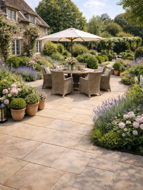 Dijon Sinai Pearl - Luxury Tumbled Limestone Paving - 600x900x20mm - 18.9m2 - PALLET