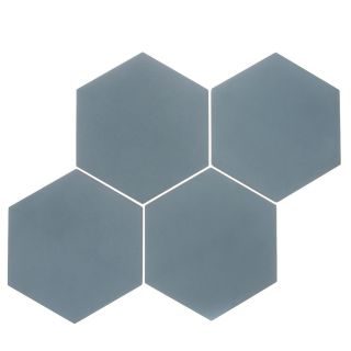 palm springs hex aqua wall tile - Preview