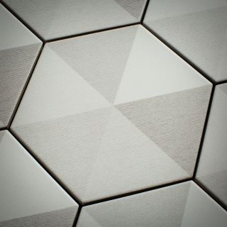 diamond white hexagon porcelain tile