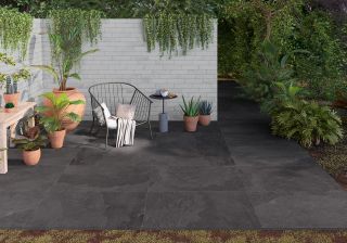 Smoke Anthracite outdoor porcelain paving - Preview