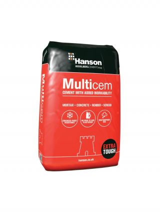 hanson multicem cement 25kg in weatherproof bags
