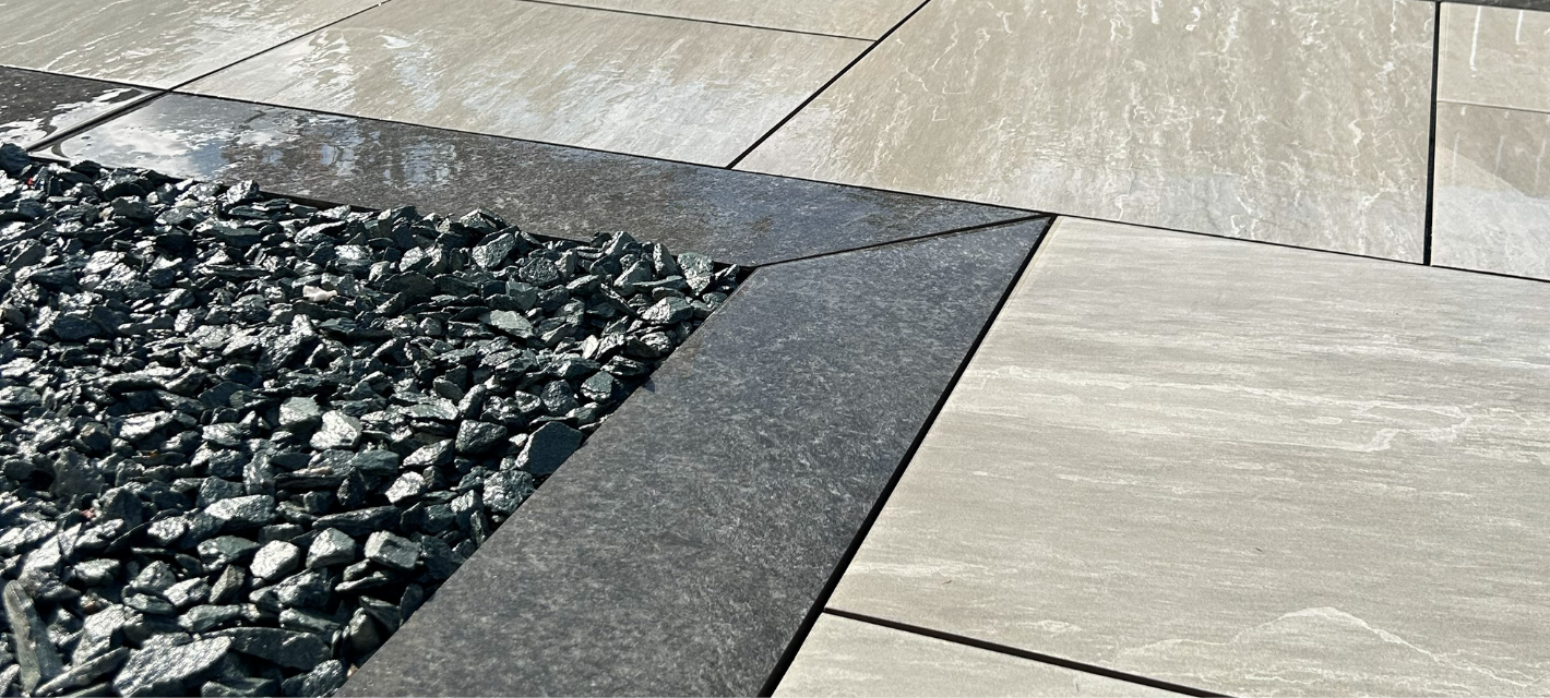 Anthracite Grey Plank Edging Installed in Lincoln