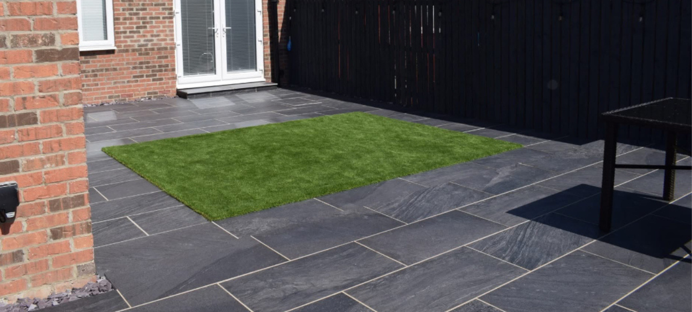 Magma Anthracite Porcelain Paving Installed in Nottingham